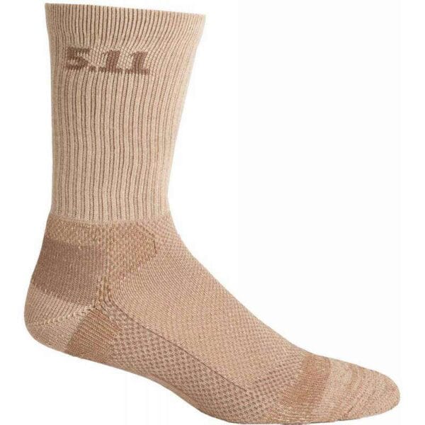 Meias 5.11 Tactical Level I 6" Sock 59047-120 Coyote - L