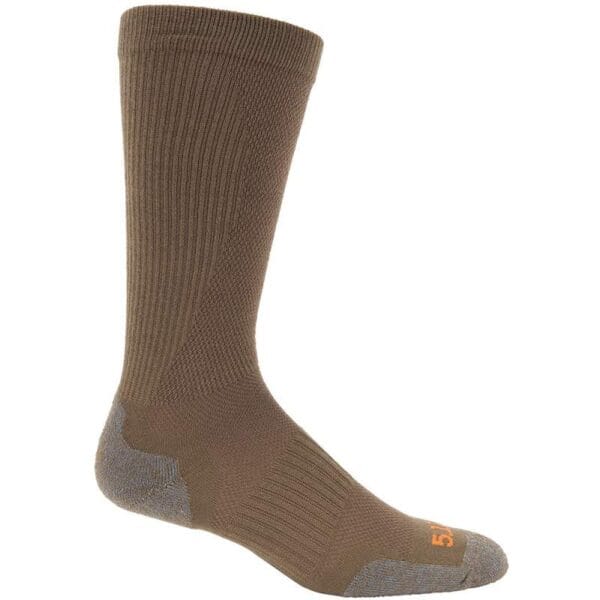 Meias 5.11 Tactical Slim Stream OTC Sock 10034-106 Dark Coyote