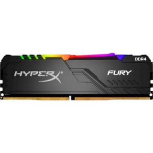 Memória 32GB Kingston HyperX Fury RGB DDR4 2666MHz CL16 - HX426C16FB3A/32 - Preto