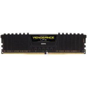 Memória Corsair 16GB(1x16GB)2400MHz DDR4 Vengeance LPX CMK16GX4M1A2400C16 - Preto