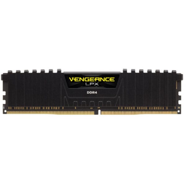 Memória Corsair 16GB(1x16GB)2400MHz DDR4 Vengeance LPX CMK16GX4M1A2400C16 - Preto