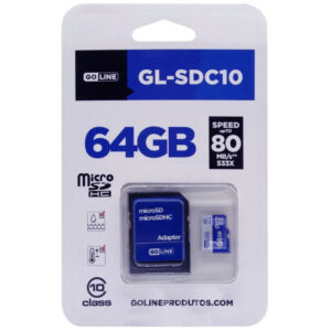 Memória Micro SDHC Goline Class10 64GB 80MB/s