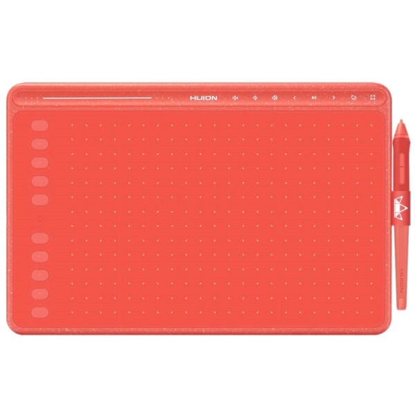 Mesa Digitalizadora Huion Inspiroy HS611-R - Coral Red 258.4x161.5mm