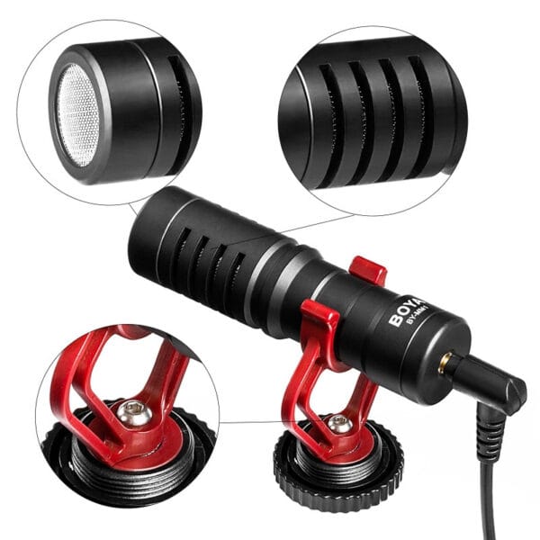 Microfone Boya BY-MM1 para Smartphone e Câmera - Preto