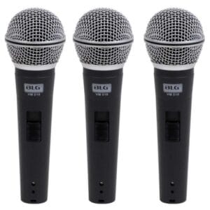 Microfone com Fio BLG VM510 (3 Unidades)