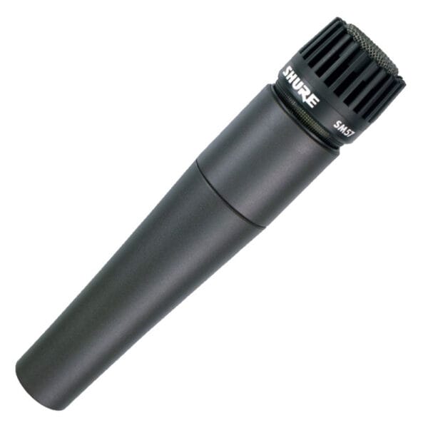 Microfone Instrumental Shure SM57-LC com Fio Preto