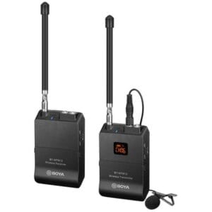 Microfone Wireless VHF Boya de Lapela p/ Câmera/Smarphone/PC BY-WFM12
