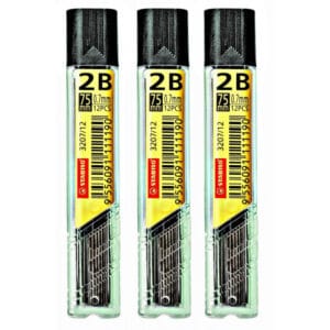 Mina Grafite Stabilo 0.7mm 2B 3207/12 (3 Unidades)