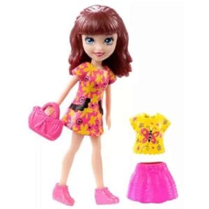 Mini Boneca Polly Mattel Lila Festa Neon - DWC23