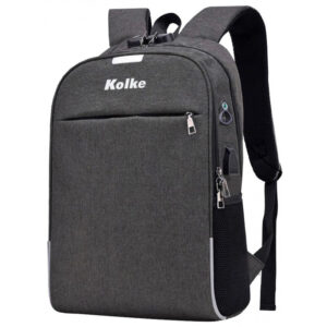 Mochila para Notebook Kolke com Cadeado KVM-339  Cinza Escuro 15.6"