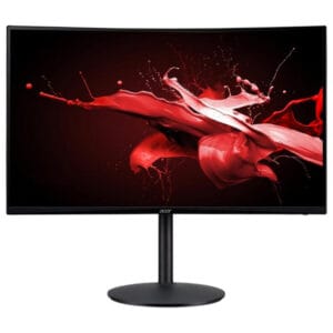 Monitor Curved Acer 32.0" XZ320Q Xbmiipx LED Full HD/DP/HDMI 240Hz Bivolt Preto
