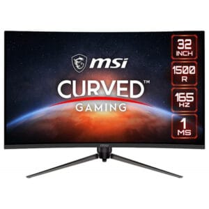 Monitor Curved Gaming MSI 31.5" Optix AG321CR FHD 1ms/165Hz HDMI/DP Preto