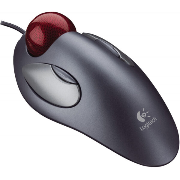 Mouse Com Fio Logitech Trackman 910-000806 Cinza