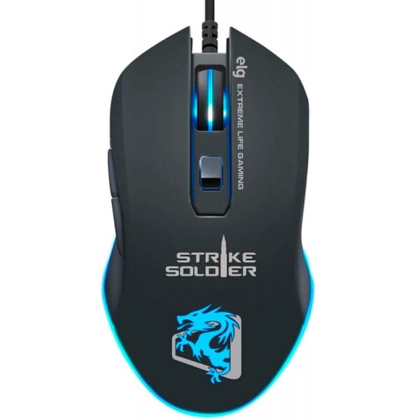 Mouse Gaming ELG Strike Soldier MGSS USB - Preto