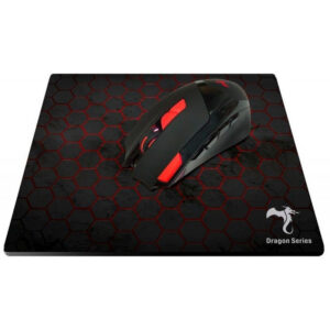 Mouse Gaming Kolke Scorpion Kit Mouse+Mouse Pad KGK-251 Preto/Vermelho