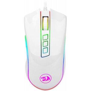 Mouse Gaming Redragon Cobra - RGB com fio M711W - Branco