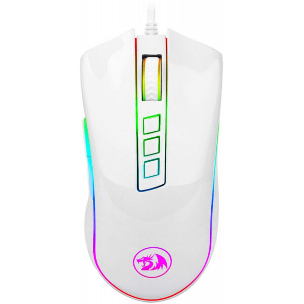 Mouse Gaming Redragon Cobra - RGB com fio M711W - Branco