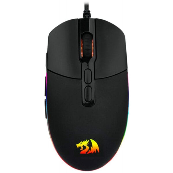 Mouse Gaming Redragon Invader M719-RGB com Fio Preto