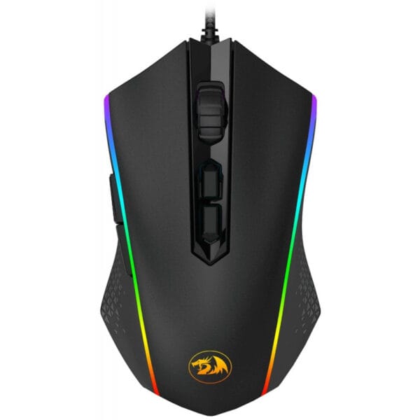 Mouse Gaming Redragon Memeanlion Chroma M710 com Fio Preto/Vermelho