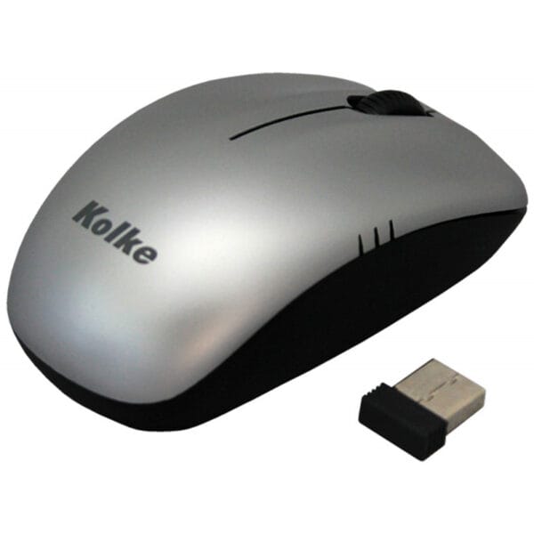 Mouse Kolke KEM-365 USB sem fio - Prata