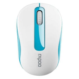 Mouse Rapoo M10 Plus Wireless 2.4GHz Branco/Azul
