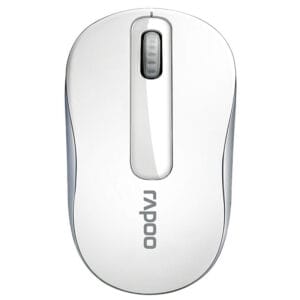 Mouse Rapoo M10 Plus Wireless 2.4GHz Branco/Cinza