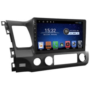 Multimídia Hetzer X1 Tela de 10" Honda Civic 2007/11 Android 10 Cinza