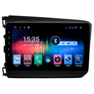 Multimídia Hetzer X1 Tela de 10" Honda Civic 2015/16 Android 10 Preto
