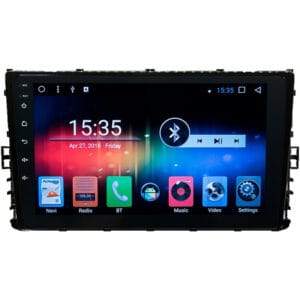 Multimídia Hetzer X1 Tela de 10" VW Virtus/ T-Cross Android 10 Preto
