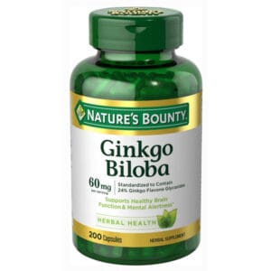 Natures Bounty Ginkgo Biloba 60mg 200 Capsulas
