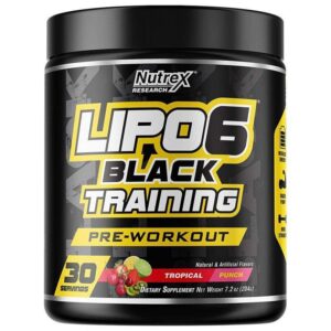 Nutrex Research Lipo 6 Black Training Tropical/Punch - (204g - 7.2oZ)