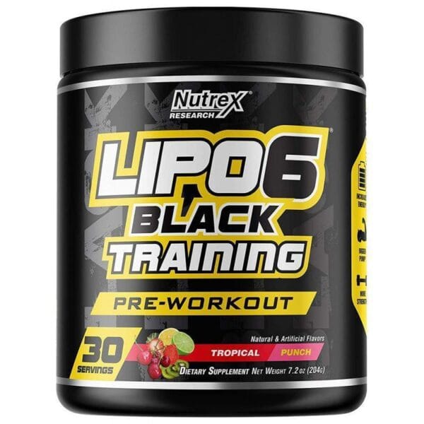 Nutrex Research Lipo 6 Black Training Tropical/Punch - (204g - 7.2oZ)