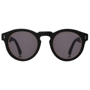 Óculos de Sol Illesteva Leonard Ring Matte Preto/Lente Espelhado Preto - C.1