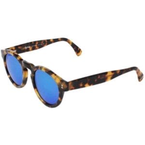 Óculos de Sol Illesteva Leonard Tortoise /Lente Espelhado Azul - C.62