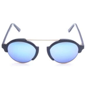Óculos de Sol Illesteva Milan 3 Preto Dourado/Lente Espelhado Azul - C.01