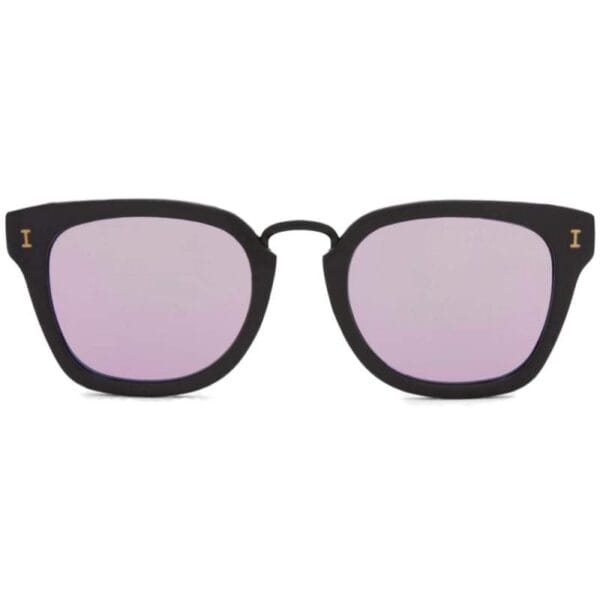 Óculos de Sol Illesteva Positano Preto/Lente Espelhado Rosa - C.20
