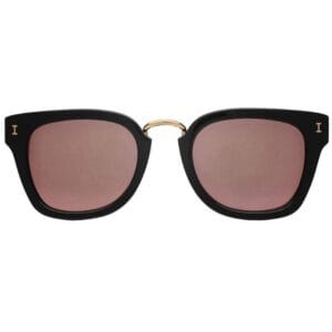 Óculos de Sol Illesteva Positano Preto/Lente Espelhado Rosa - C.3