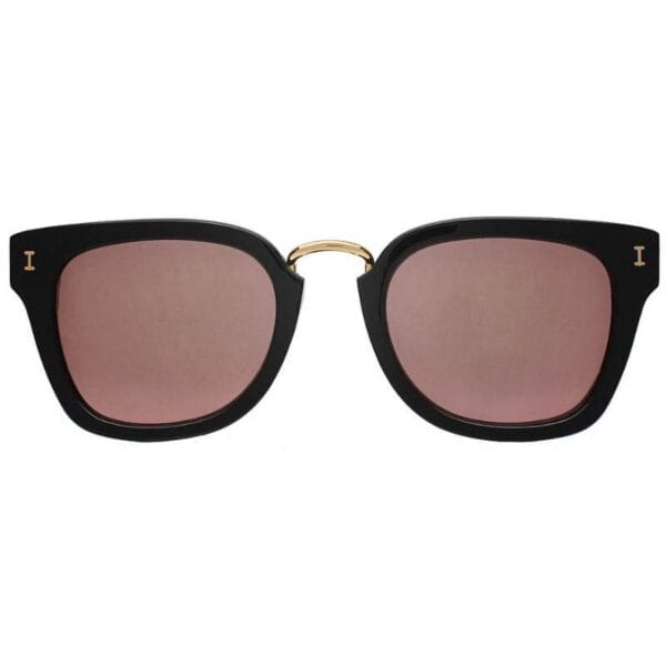 Óculos de Sol Illesteva Positano Preto/Lente Espelhado Rosa - C.3