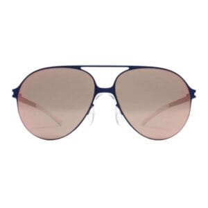 Óculos de Sol Mykita Bernhard Willhelm Hansi F65 Navy Blue Rose Gold Flash