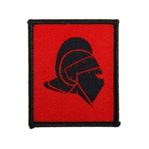 Patch Secutor Capacete Fundo Vermelho SAP0003 57x68mm