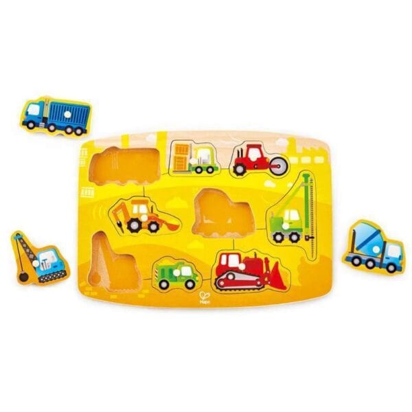 Peg Puzzle Construção Hape - E1407 (10 Peças)