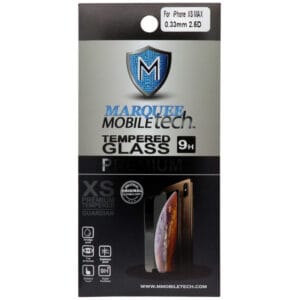 Película para iPhone Xs Max Marquee Mobile Tech Tempered Glass 9H 0.33mm 2.5D