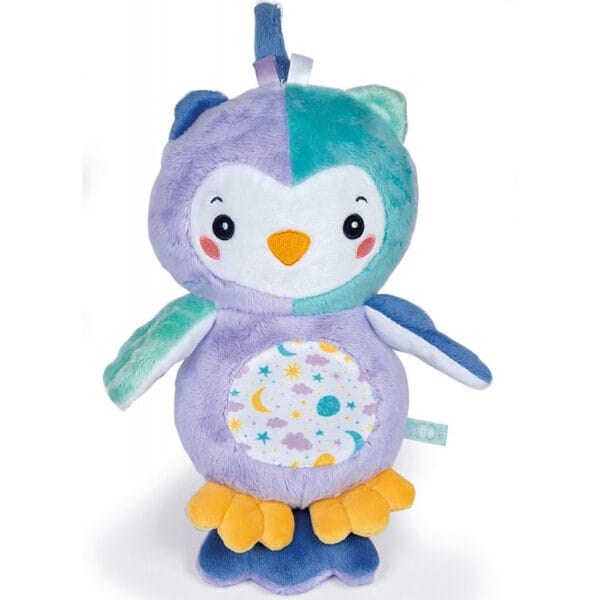 Pelúcia luminosa de coruja baby Clementoni 17268
