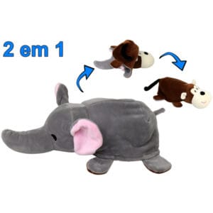 Pelúcia reversível GA820-10F169 - Macaco Elefante