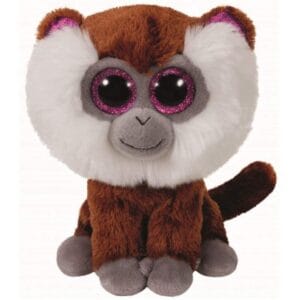 Pélucia TY Beanie Boos Tamoo Macaco Marrom/Branco