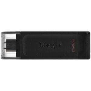 Pen Drive Kingston  DT70  64GB USB-C 3.2 Preto