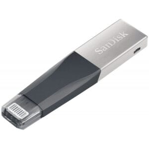 Pendrive Sandisk Ixpand Mini 32GB - Preto/Inox