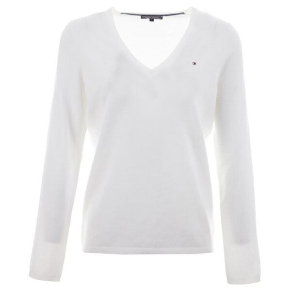 Suéter Tommy Hilfiger New Ivy V-Neck 1M57637066 100 Feminino