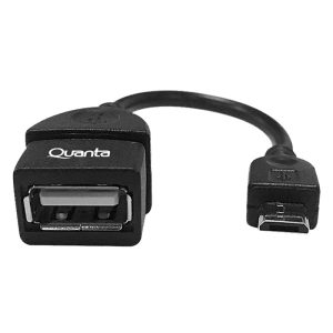 Adaptador Micro USB OTG Quanta QTMUS10 Preto