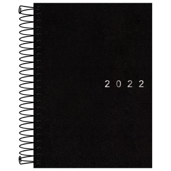 Agenda Espiral Tilibra Napoli 2022 M5 Preto - 176 Folhas